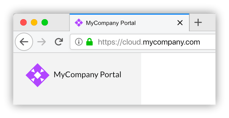 A SixEye portal at a custom domain, with custom branding